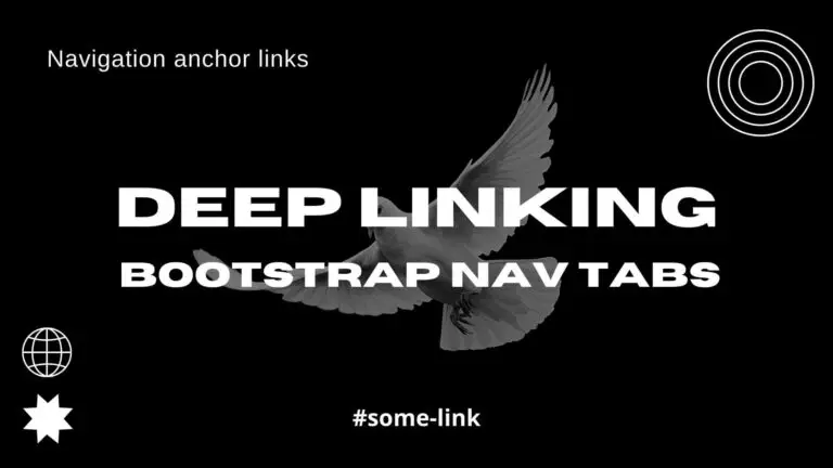 Add deeplinking in the bootstrap nav tabs