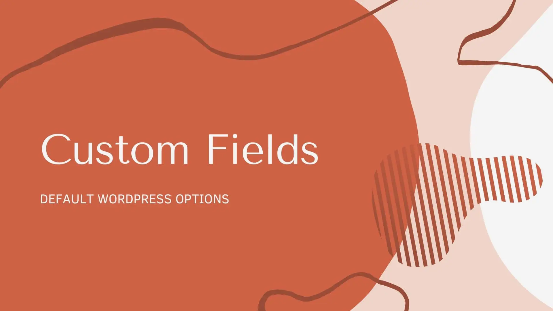 Custom fields in WordPress posts or page template Custom fields in WordPress posts or page template