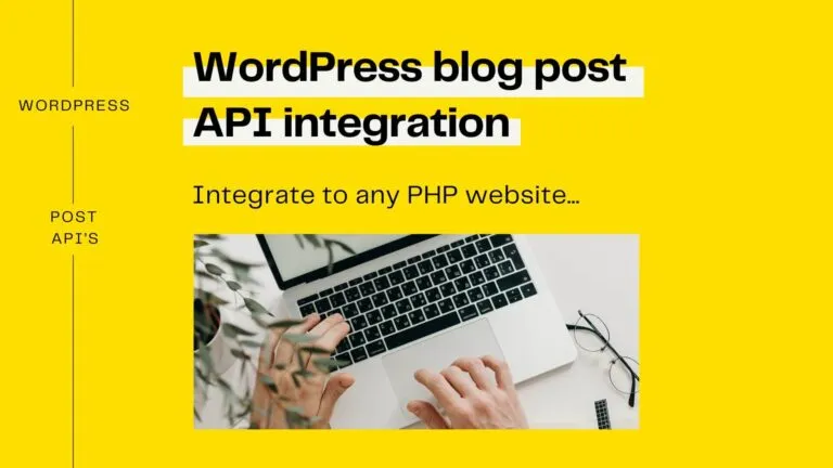 Fetch blog posts API in WordPress