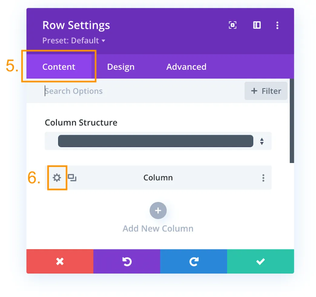How to vertically centralize text or content in DIVI divi-column-content