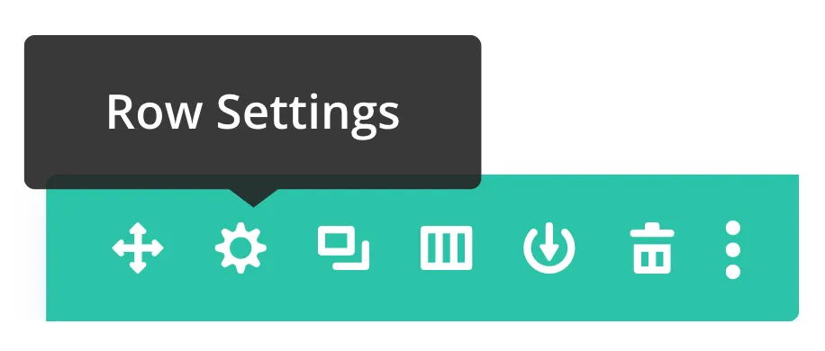 How to vertically centralize text or content in DIVI divi-row-settings