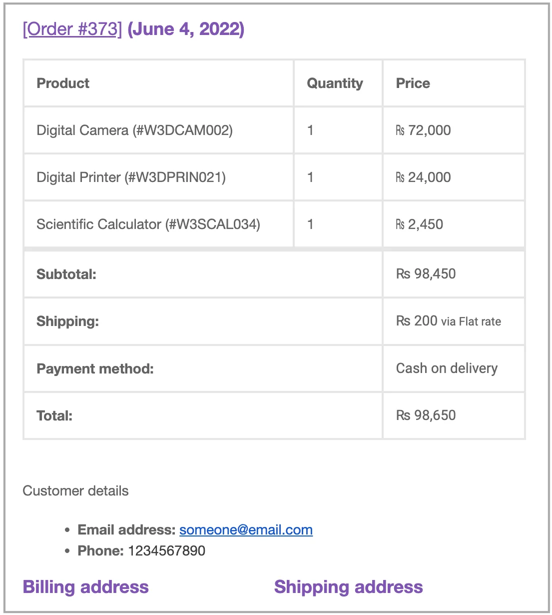 Enhancing Order Email: Adding customer email and phone in the order email of WooCommerce woocommerce order email with customer email and phone in the order email