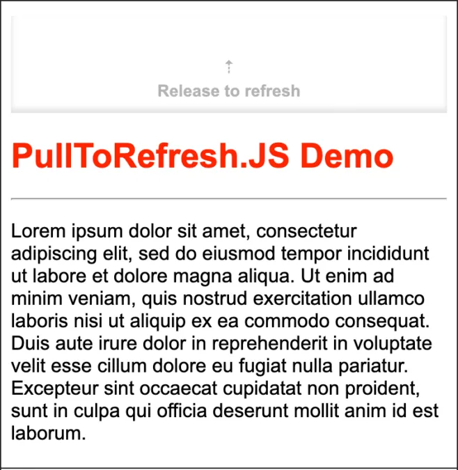 How to create a pull-to-refresh effect in websites similar to mobile apps pull-to-refresh effect-pull-to-refresh-stage-1