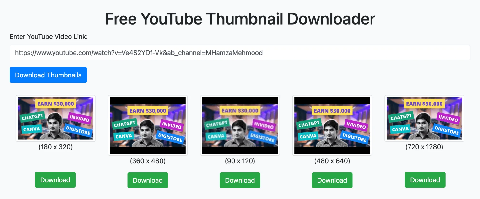 Build Your Own YouTube Thumbnail Downloader using JavaScript Building Your Own YouTube Thumbnail Downloader preview